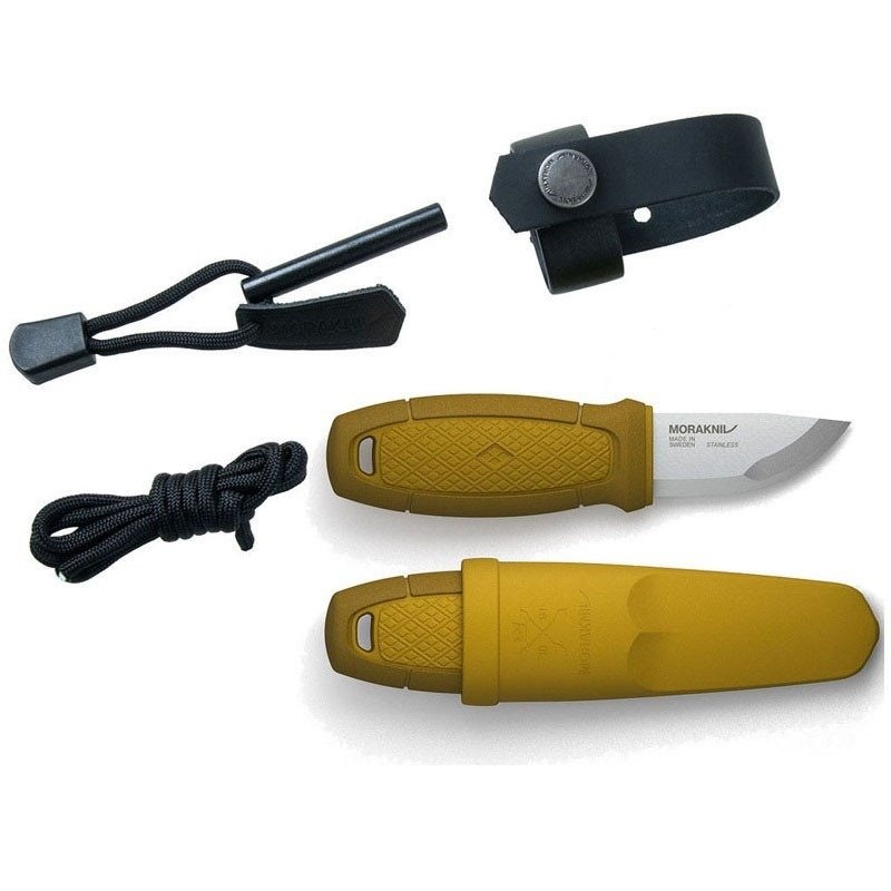 Eldris Neck Knife, Fire Starter Kit Yellow